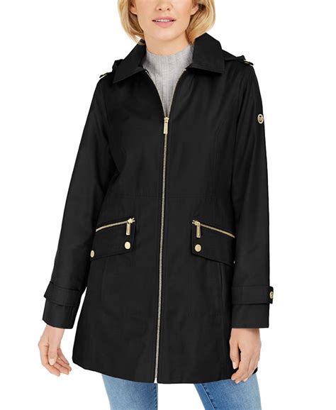 rain jackets michael kors|michael kors rain jacket women.